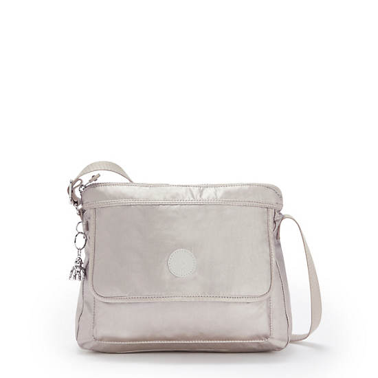 Kipling Aisling Metallic Crossbody Bags Metallic Glow | CA 1047JP